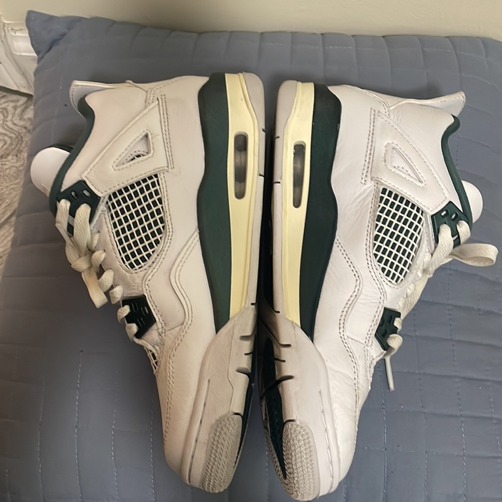 Air Jordan 4 Retro Oxidized Green (GS) Youth 5.5 like new very good condition - Picture 5 of 11